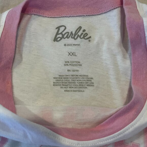 Victoria Secret x Barbie Collab- Pink LA Tennis Club Graphic Tee Size XL - Picture 6 of 6